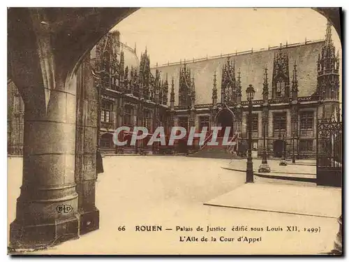 Cartes postales Rouen le Palais de Justice L'aile de la cour d'appel