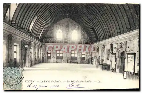 Cartes postales Rouen le Palais de Justice la salle des pas perdus