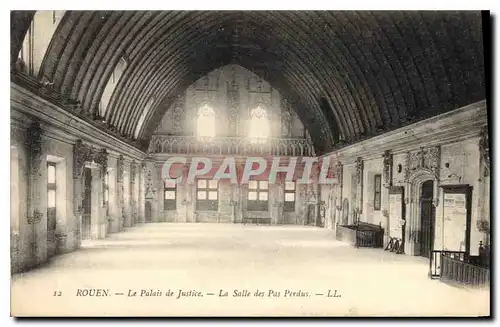 Cartes postales Rouen le Palais de Justice la salle des pas perdus