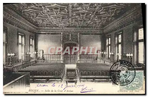 Cartes postales Rouen salle de la cour d'Assises