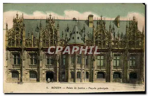 Cartes postales Rouen le Palais de Justice facade principale