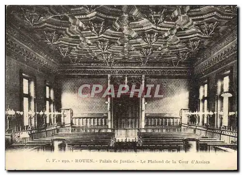 Ansichtskarte AK Rouen le Palais de Justice le plafond de la cour d'Assises