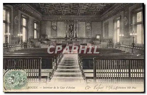 Cartes postales Rouen interieur de la cour d'Assises