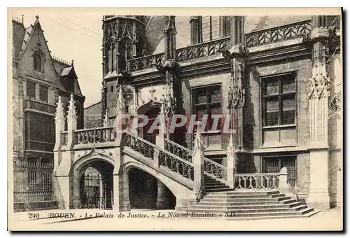 Ansichtskarte AK Rouen Palais de Justice le nouvel escalier