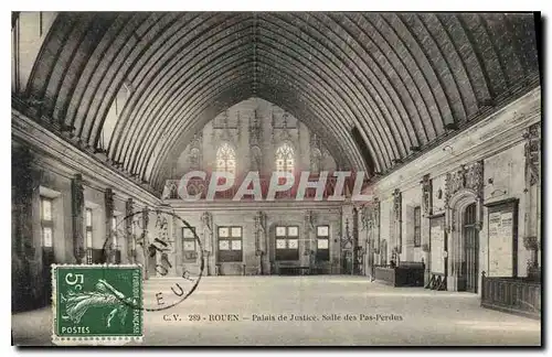 Cartes postales Rouen Palais de Justice salle des Pas Predus