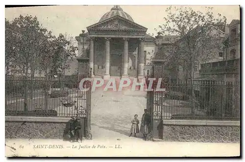 Cartes postales Saint Denis La justice de paix