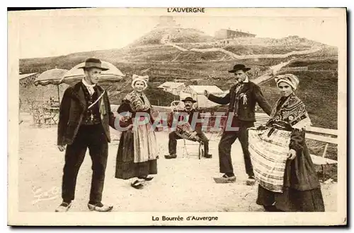 Cartes postales Folklore L'Auvergne la Bourree d'Auvergne