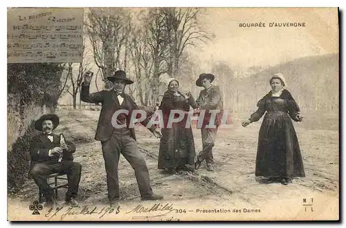 Ansichtskarte AK Folklore Bourree d'Auvergne Presentation des Dames