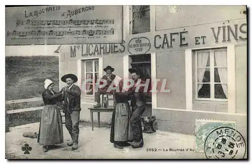 Cartes postales Folklore La Bourree d'Auvergne
