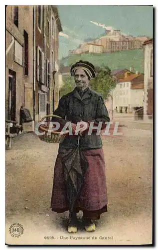 Cartes postales Folklore Une Paysanne du Cantal