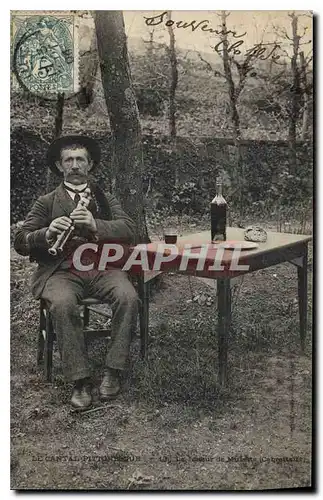 Cartes postales Folklore Le cantal Pittoresque Le joueur de musette TOP