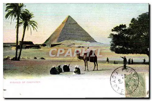 Cartes postales Egypt Egypte Cairo Pyramid of Chephren