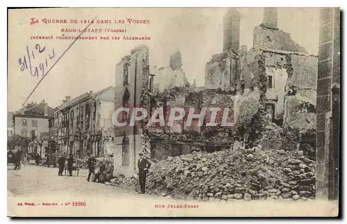 Cartes postales Militaria La guerre de 1914 dans les Yosges Raon l'Etape
