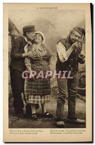 Cartes postales Folklore l'Auvergne