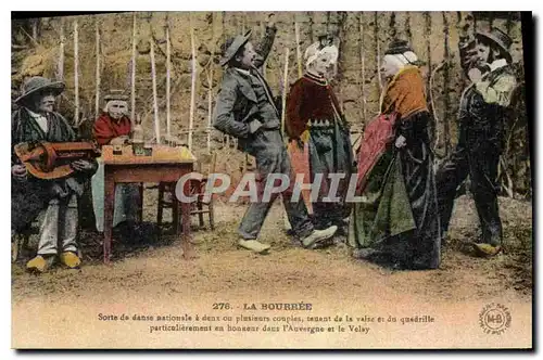 Cartes postales Folklore La Bourree