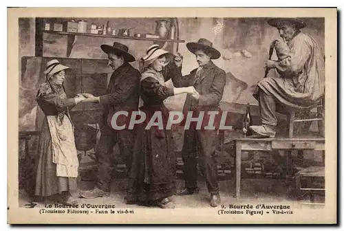 Cartes postales Folklore Bourreio d'Auberono Vis a vis