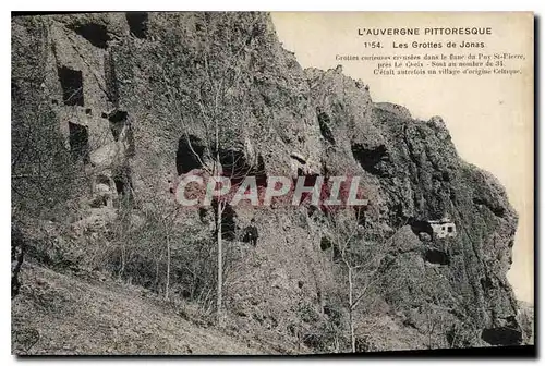 Cartes postales L'Auvergne pittoresque Les Grottes de Jonas
