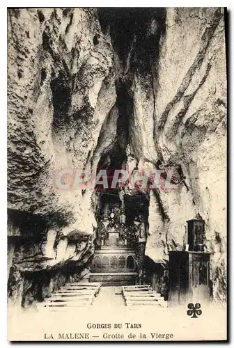 Cartes postales Gorges du Tarn La Malene Grotte de la Vierge