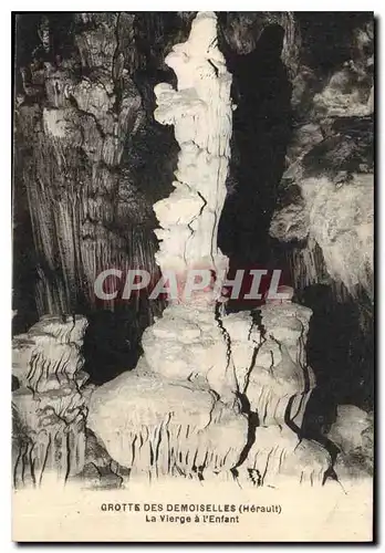 Ansichtskarte AK Grotte des Demoiselles Herault La vierge a l'Enfant