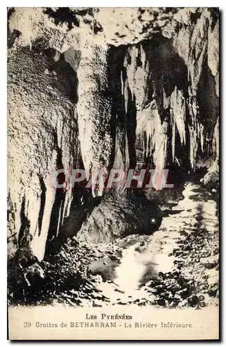 Ansichtskarte AK Les Pyrenees Grottes de Betharram La riviere inferieure