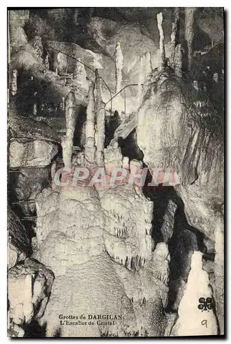 Cartes postales Grottes de Dargilan L'Escalier de Cristal