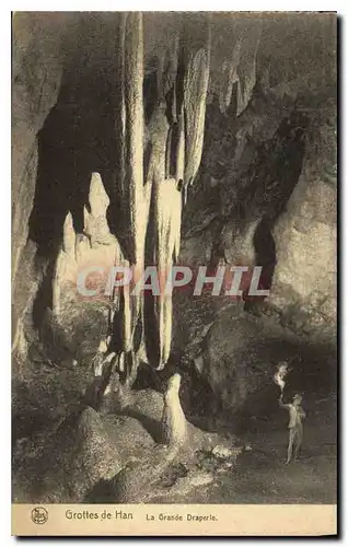 Cartes postales Grottes de Han La Grande Draperle