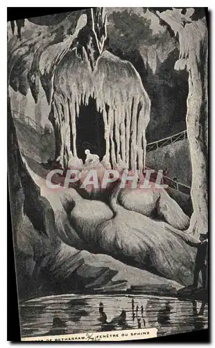 Cartes postales Grottes de Han Fenetre du Sphinx