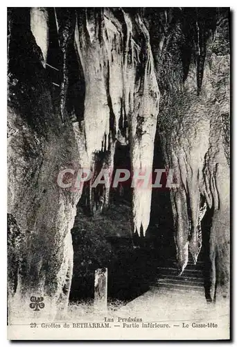 Cartes postales Les Pyrenees Grottes de Betharram Partie inferieure La Casse tete
