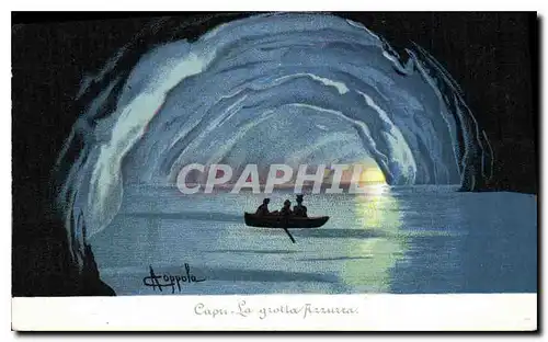 Ansichtskarte AK Capri La grotta Azzura