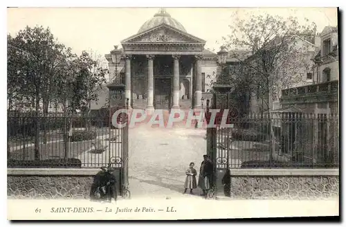 Cartes postales Saint Denis La Justice de Paix