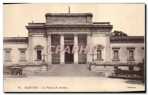 Ansichtskarte AK Saintes Le Palais de Justice