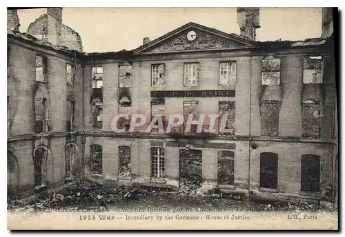 Cartes postales Guerre 1914 Senlis Le Palais de Justice