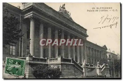 Cartes postales St Etienne Palais de Justice