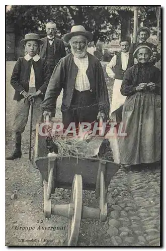 Cartes postales Folklore Groupe Auvergnat TOP