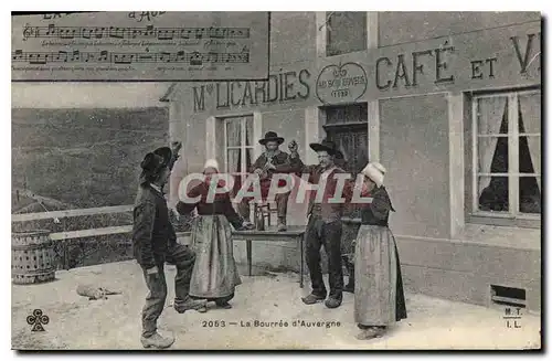 Ansichtskarte AK Folklore La Bourree D'Auvergne