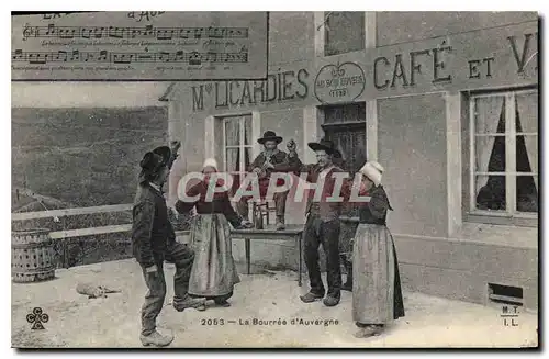 Cartes postales Folklore La Bourree D'Auvergne