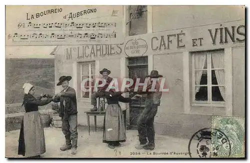 Cartes postales Folklore La Bourree D'Auvergne