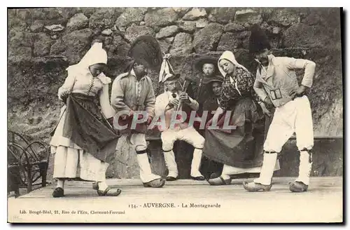 Ansichtskarte AK Folklore Auvergne La Montagnarde