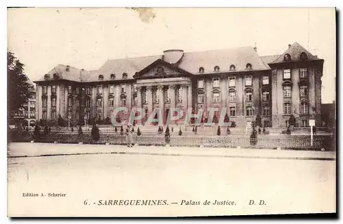 Cartes postales Sarreguemines Palais de Justice