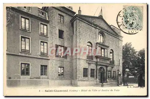 Cartes postales Saint Chamond Loire Hotel de Ville et Justice de Paix