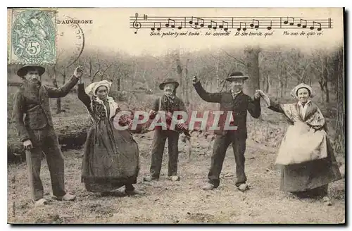 Ansichtskarte AK Folklore Bourree d'Auvergne