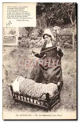 Ansichtskarte AK Folklore En Auvergne le Berceau Lou Bret