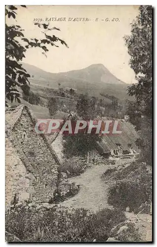 Cartes postales Folklore Paysage d'Auvergne Cheval
