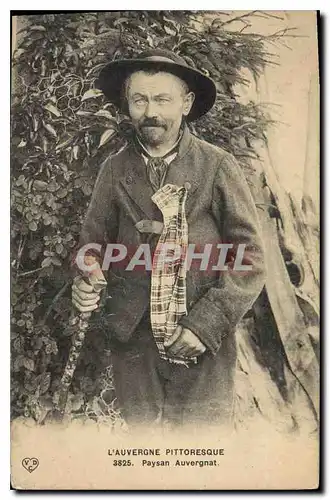 Ansichtskarte AK Folklore L'Auvergne Pittoresque Paysan Auvergnat