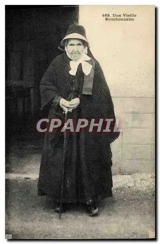 Cartes postales Folklore Une Vieille Bourbonnaise