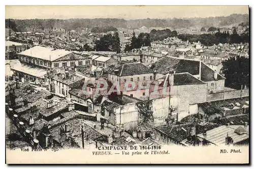 Ansichtskarte AK Militaria Campagne de 1914 1916 Verdun Vue prise de l'Eveche