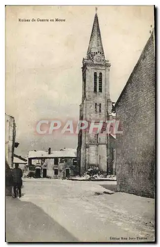 Ansichtskarte AK Militaria Ruines de Guerre en Meuse