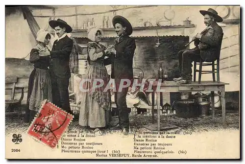 Ansichtskarte AK Folklore Auvergne Marius Versepuy Barde Arverne