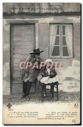 Cartes postales Folklore Notre Auvergne Region du Puy de Dome