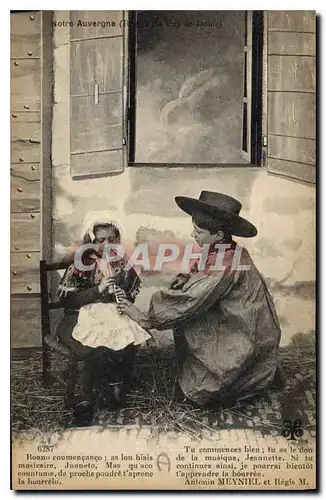 Cartes postales Folklore Notre Auvergne Region du Puy de Dome